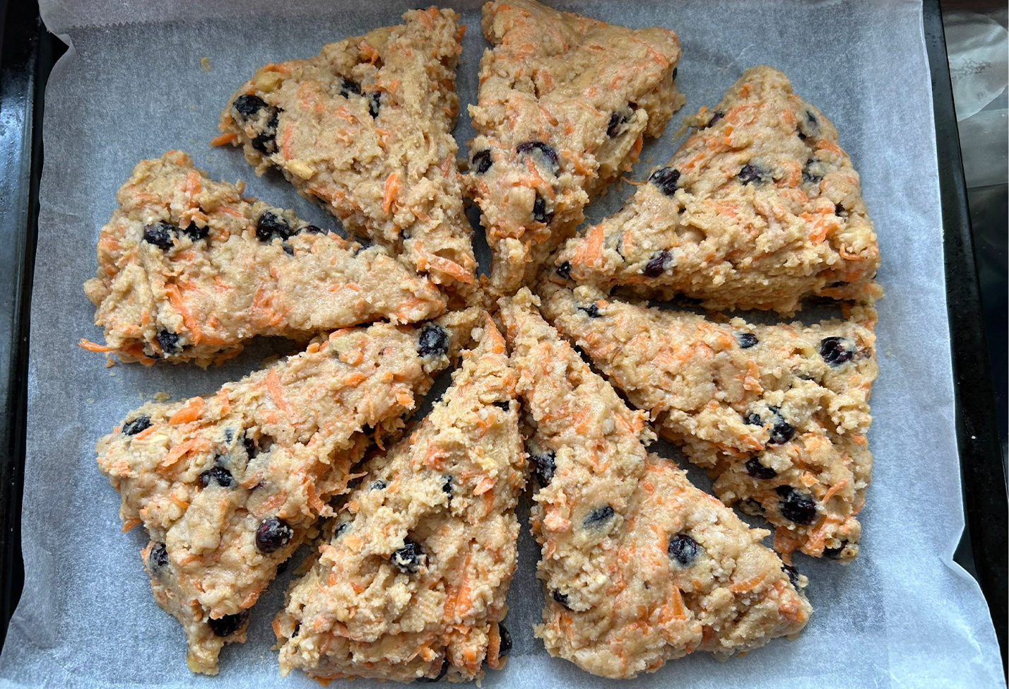 米粉のキャロットケーキスコーン