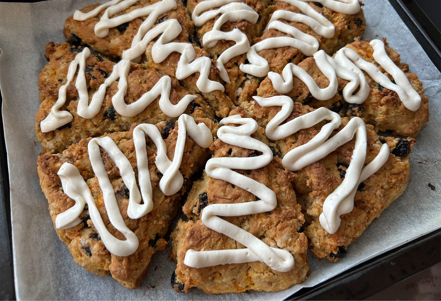 米粉のキャロットケーキスコーン