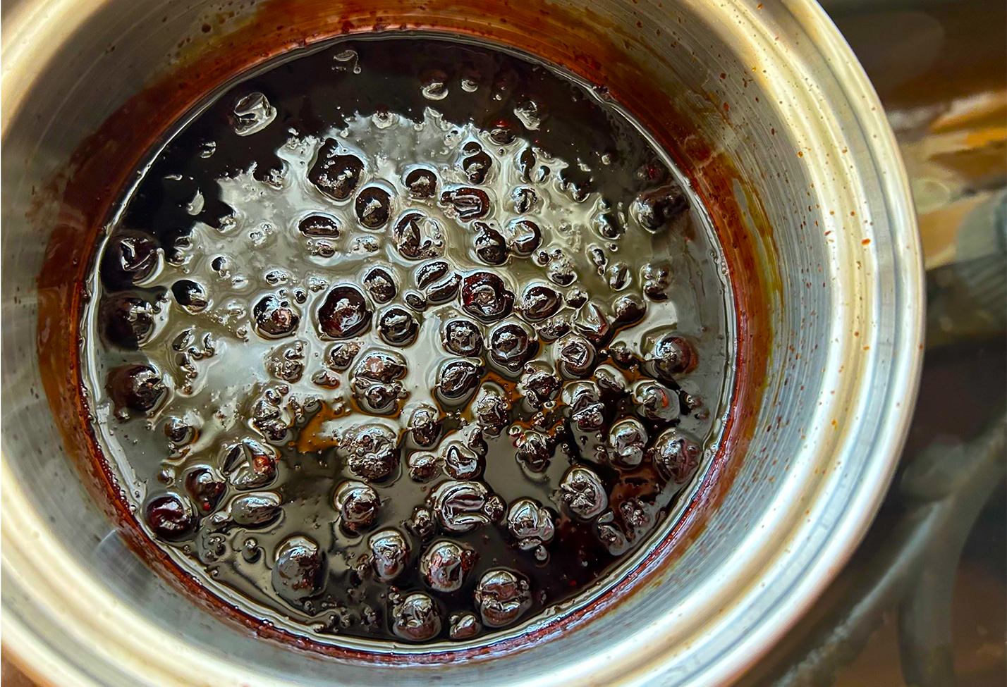 ブルスケッタ~ブラックカラントのバルサミコのソース~