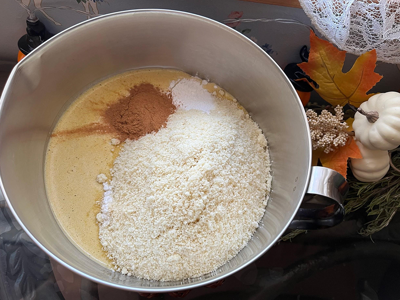 カボチャとブラックカラントのアーモンドケーキ